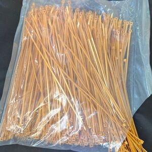 Huge Pack of Gold Cable Ties all new too many to count great deal zip ties